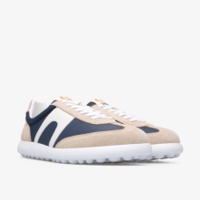 Camper Pelotas XLite Sneakers Beige / Blue / White - Mens Singapore HYGZAH-733